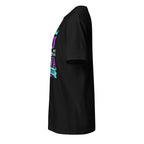 Left view of a Black t-shirt on a white background