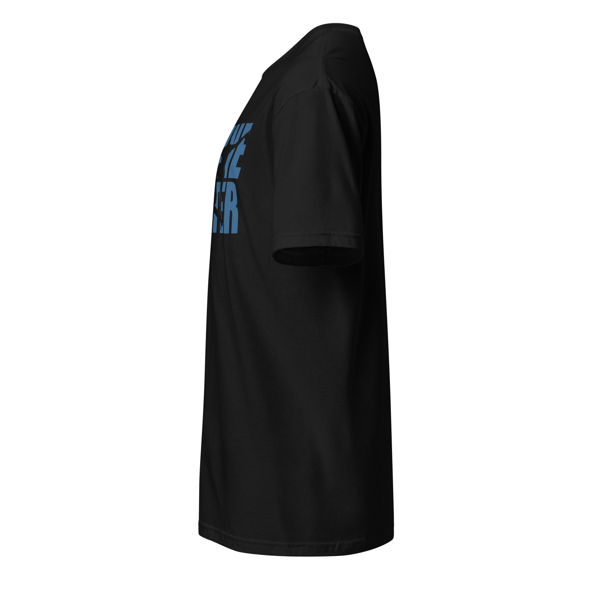Black t-shirt left side