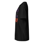 Left view of a black t-shirt