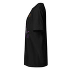 Left view of a black t-shirt