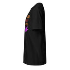 Left view of a black t-shirt