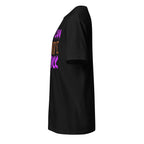 Left view of a black t-shirt