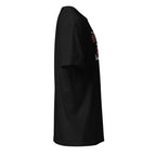 Plain Black t-shirt right side on a white background