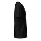 Right view of a plain Black t-shirt on a white background