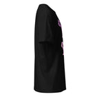 Right view of a Black t-shirt against a white background