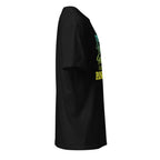 right view of a plain Black t-shirt on a white background 