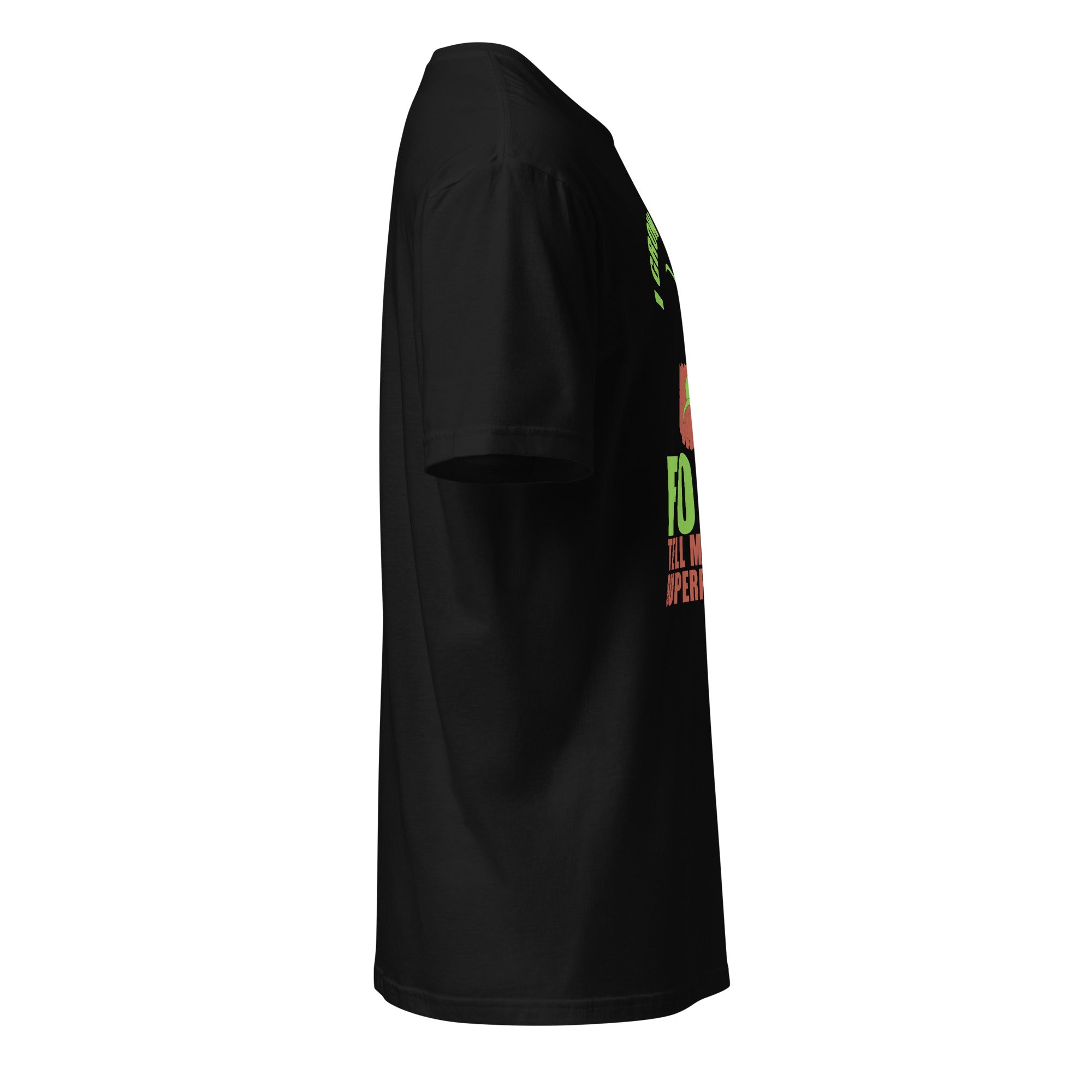 Black t-shirt right side