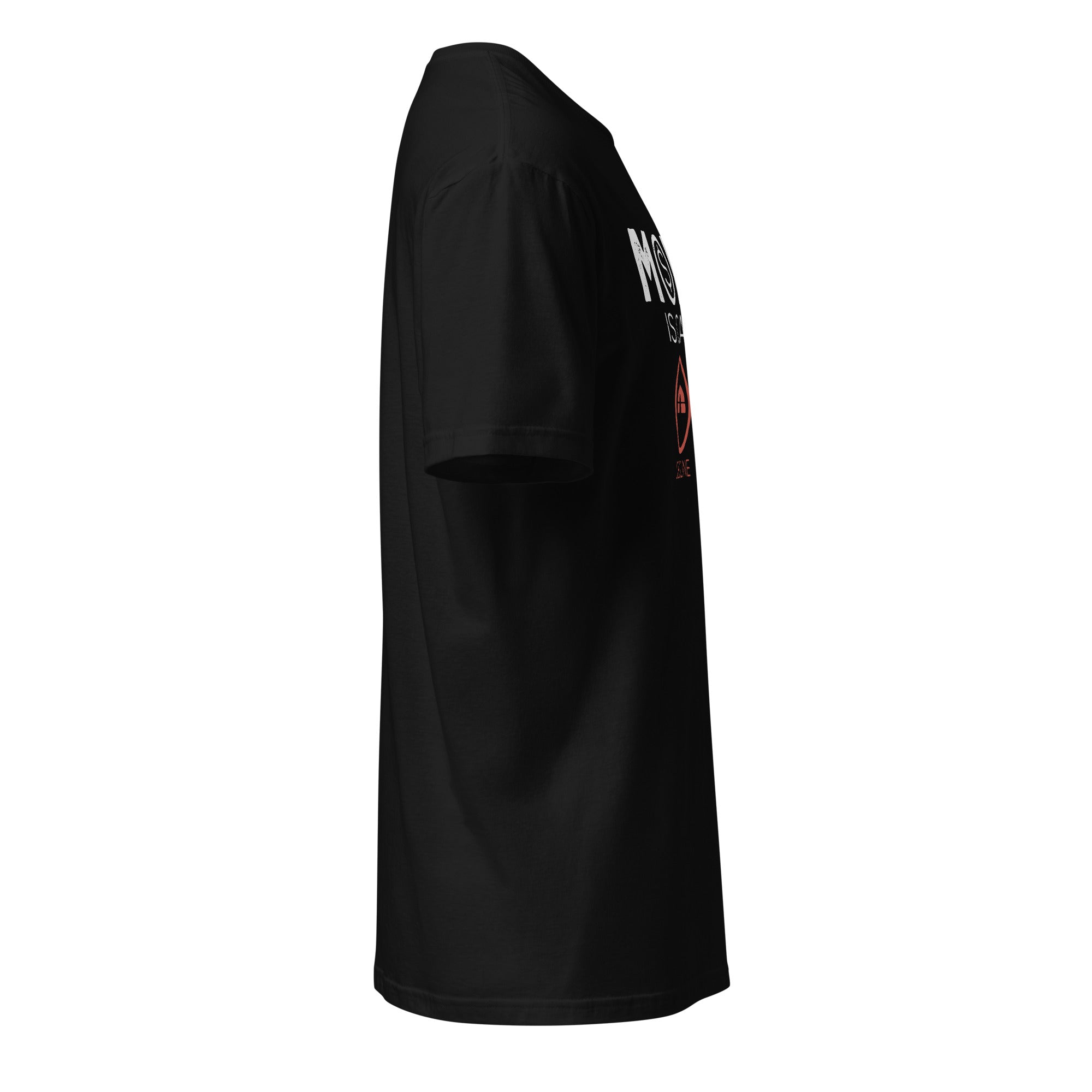 Plain Black T-shirt Right Side