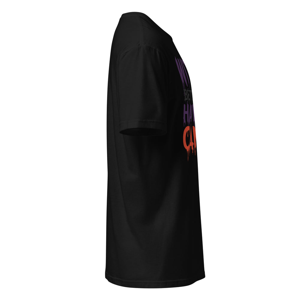 Right view of a black t-shirt