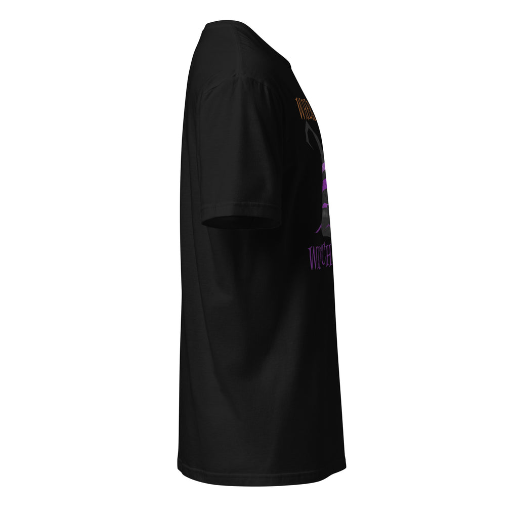 Right view of a black t-shirt