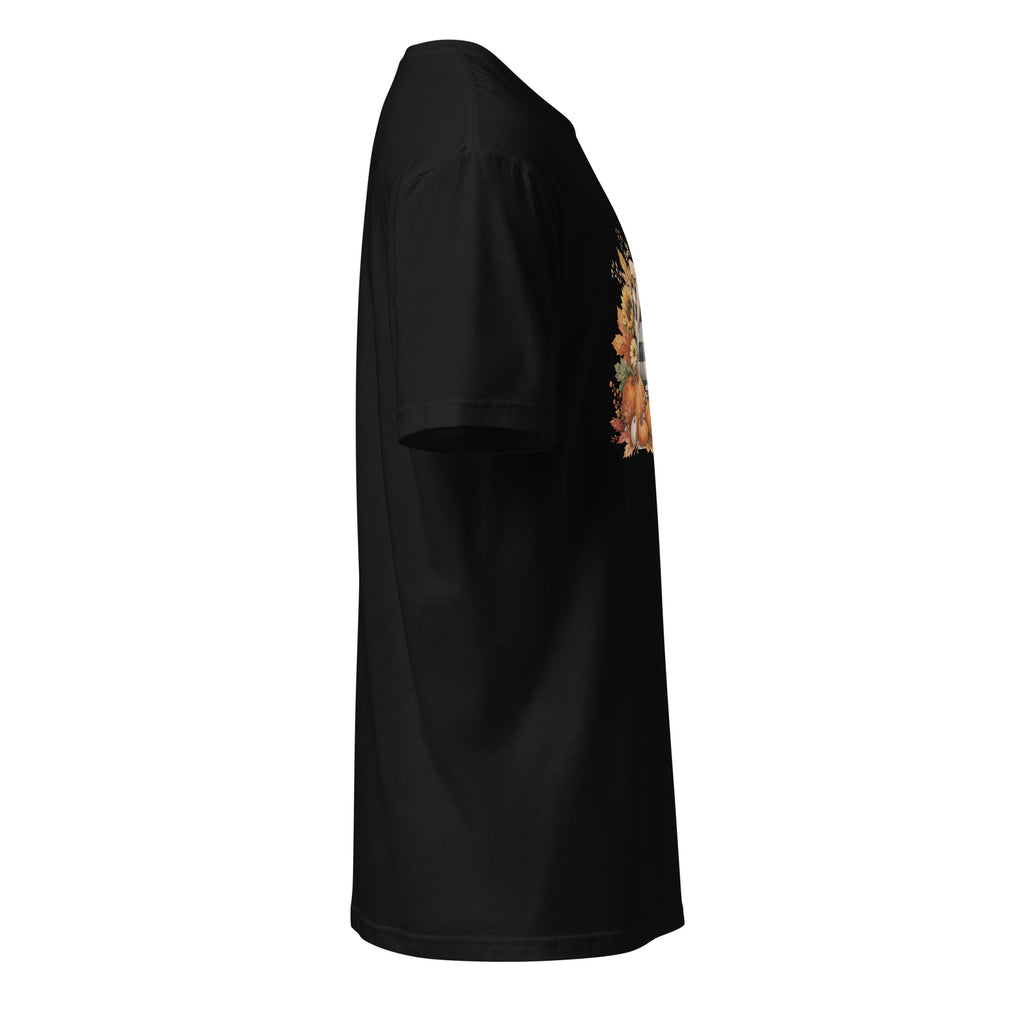 Right view of a black t-shirt