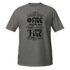 Green t-shirt with motivational quote in black text on a white background