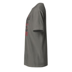 Plain Charcoal t-shirt left side on a white background