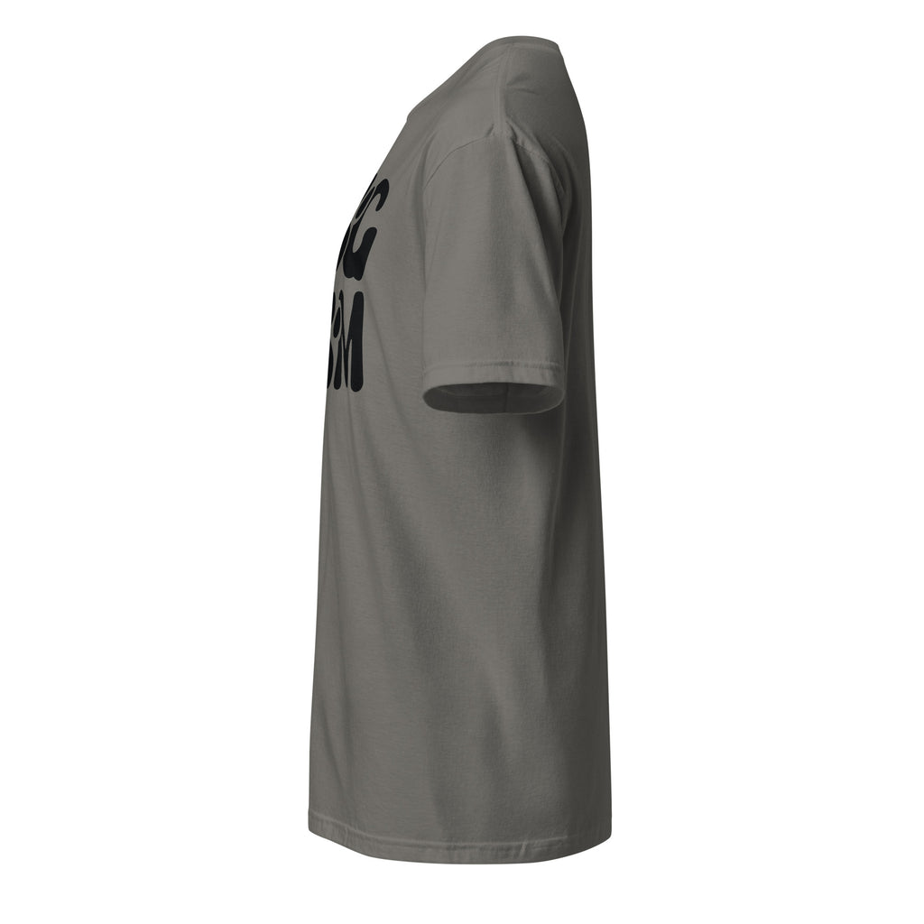 Gray t-shirt left side
