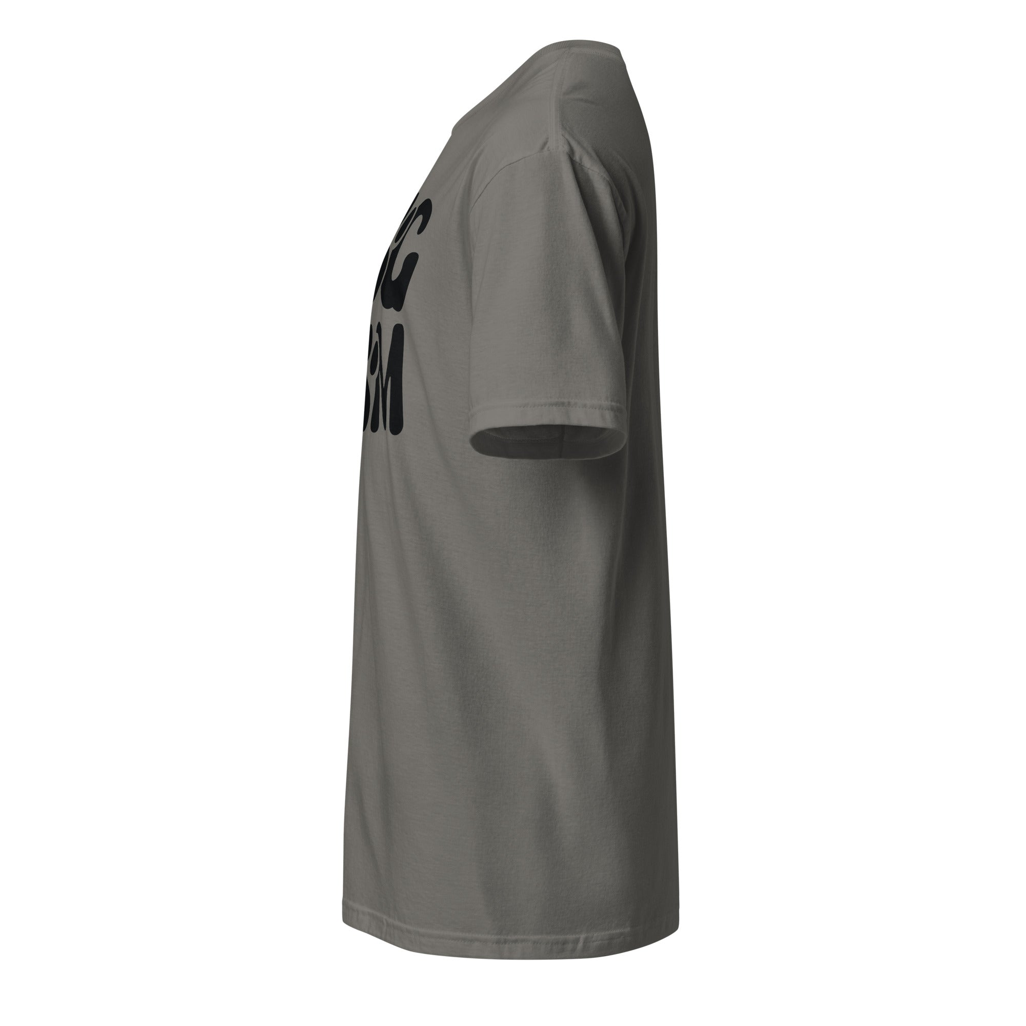 Gray t-shirt left side