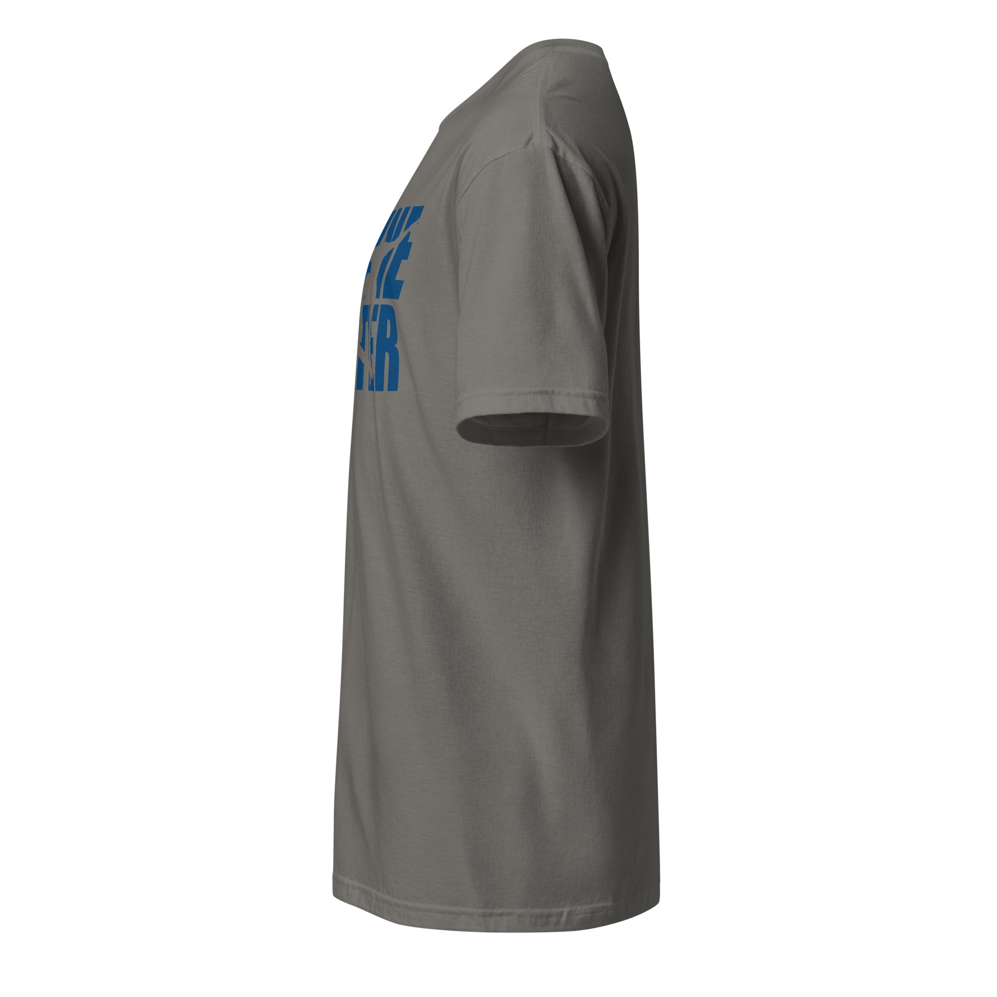 gray t-shirt left side