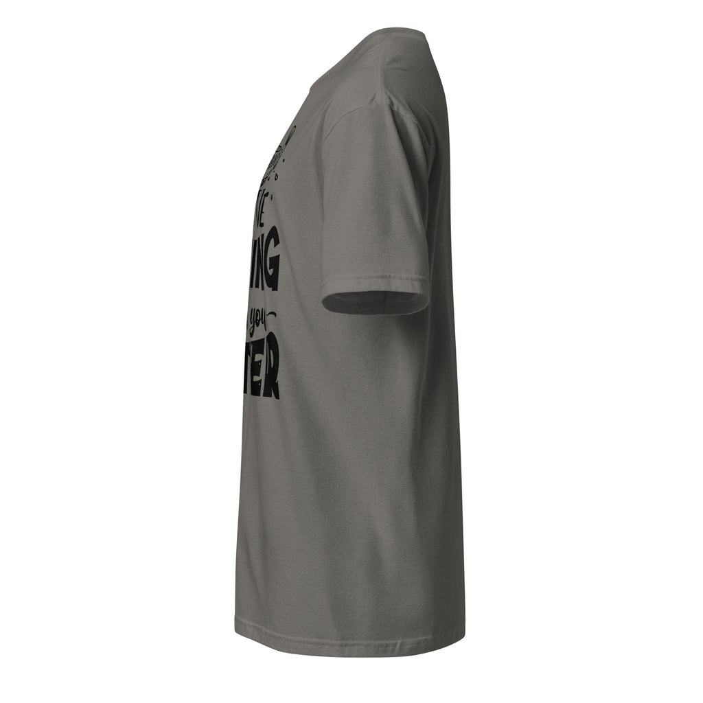 Dark Gray t-shirt left side