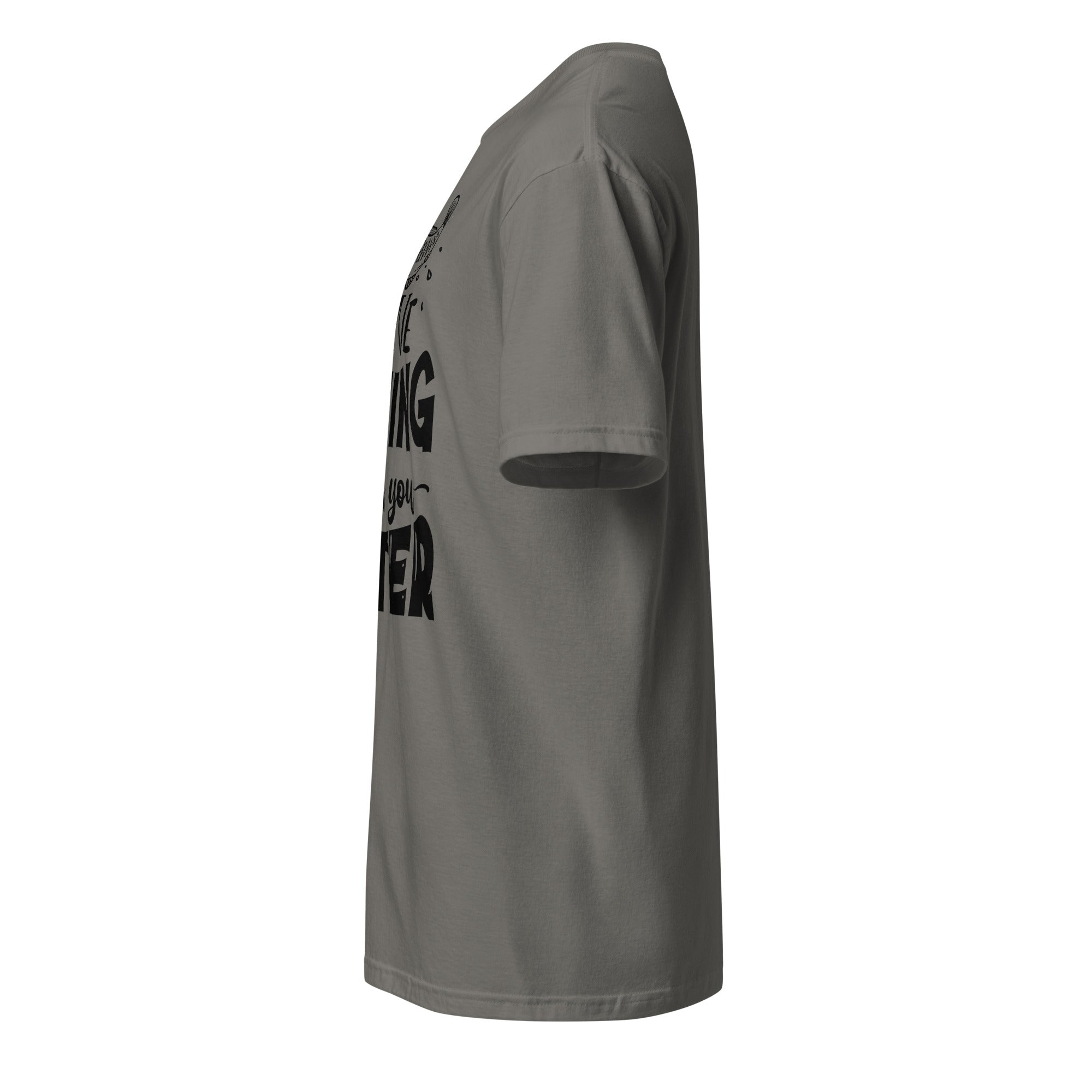 Dark Gray t-shirt left side