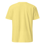 Plain Yellow t-shirt Back on a white background