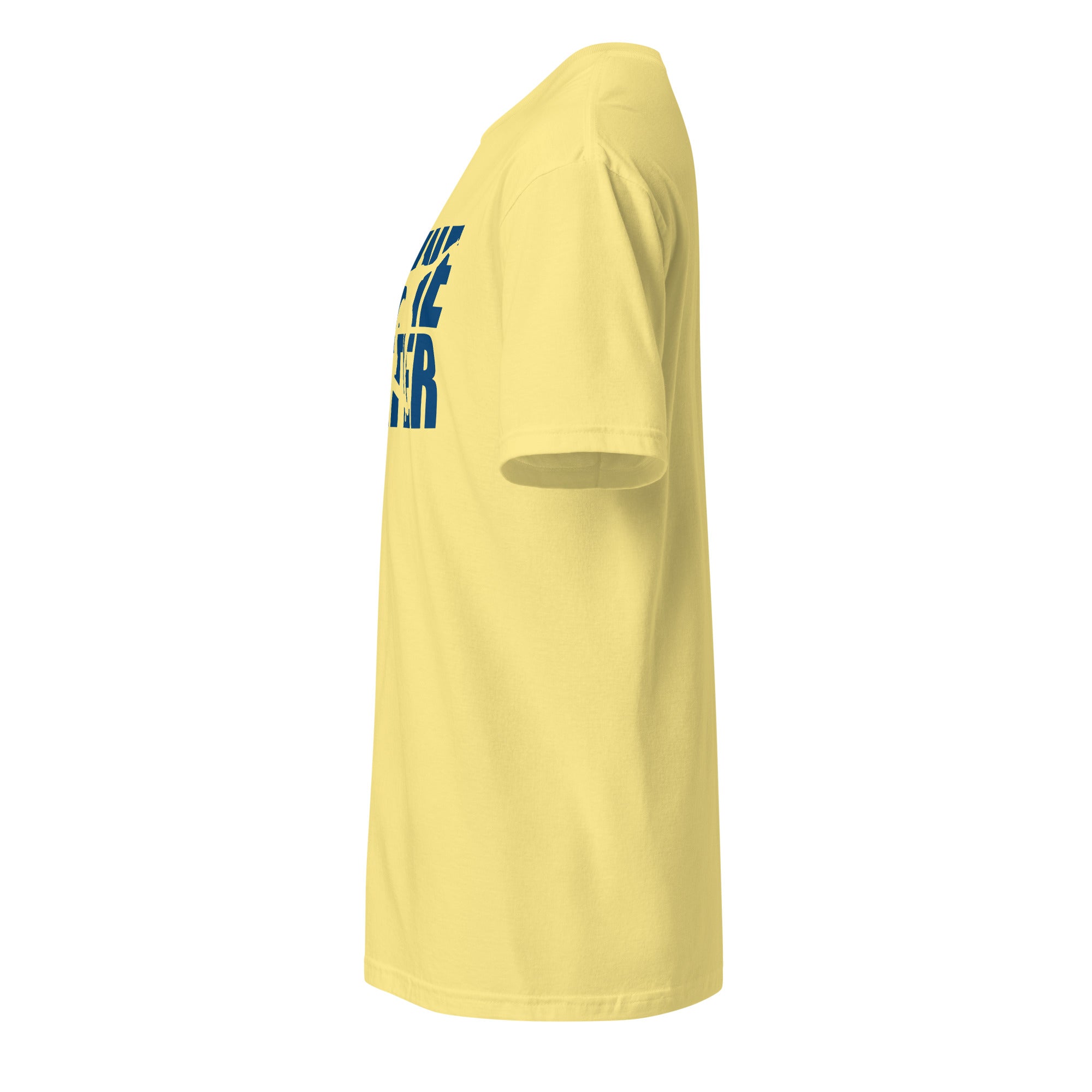Yellow t-shirt left side