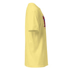 Plain Cornsilk t-shirt right side on a white background
