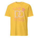 Daisy t-shirt with pink text and diamond ring graphic on a white background
