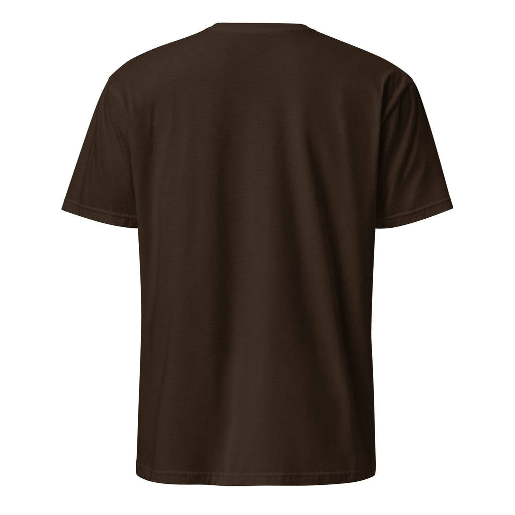 Brown t-shirt on a white background