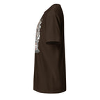 Left view of Brown t-shirt on a white background