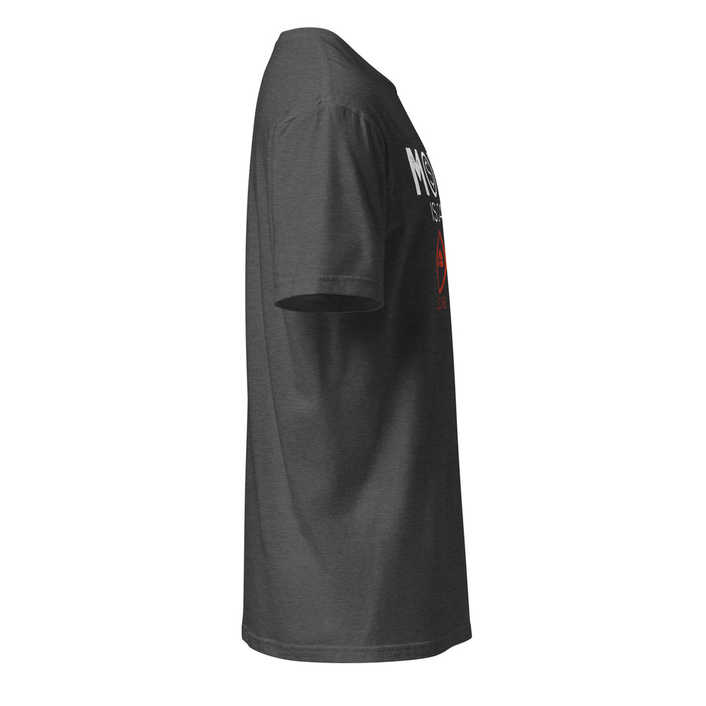 Plain Dark Grey T-shirt Right Side