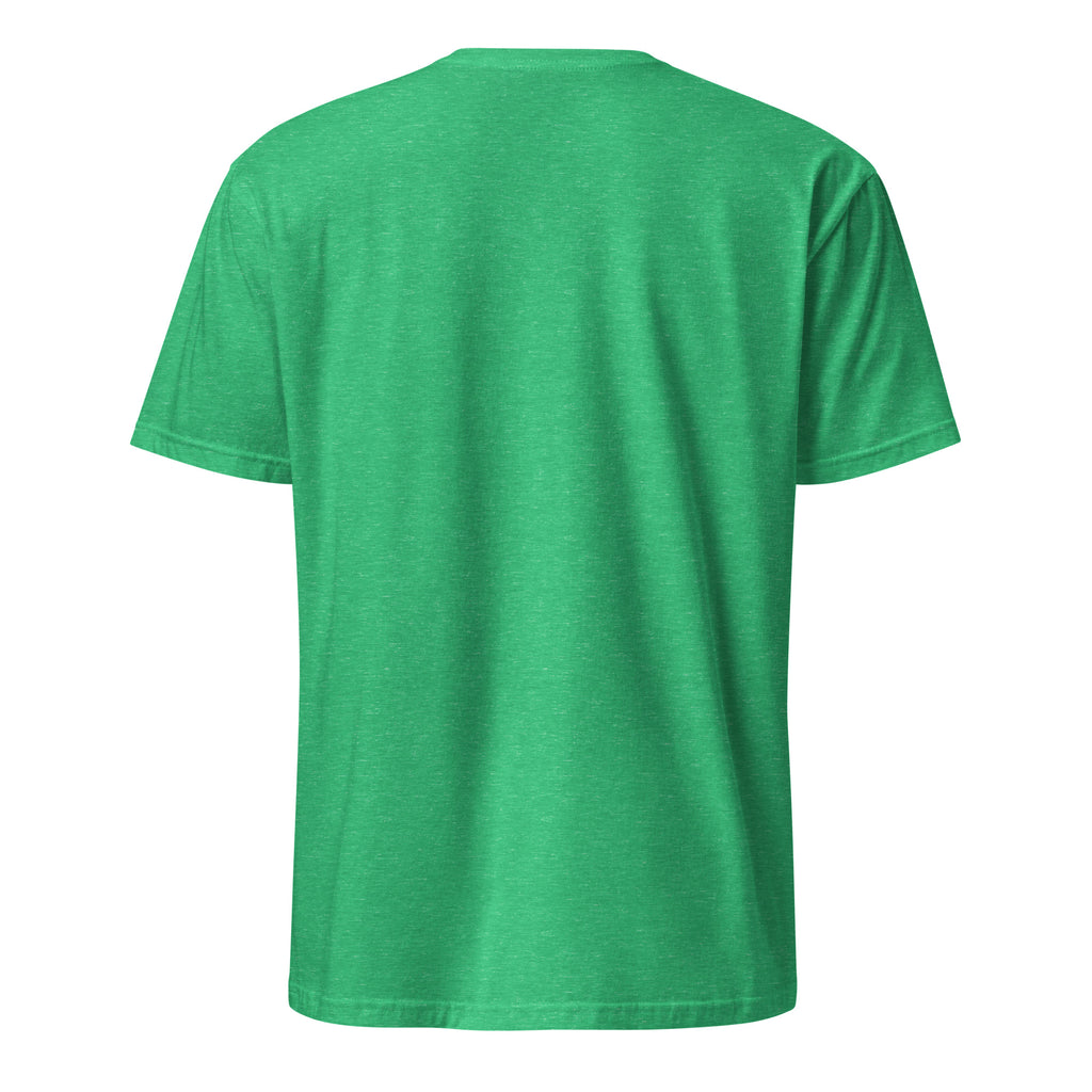 Green t-shirt on a white background