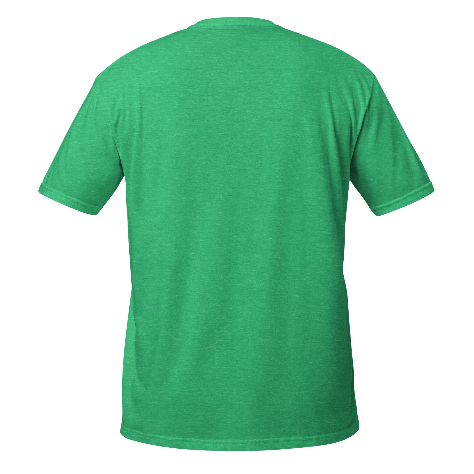 Green t-shirt on a white background