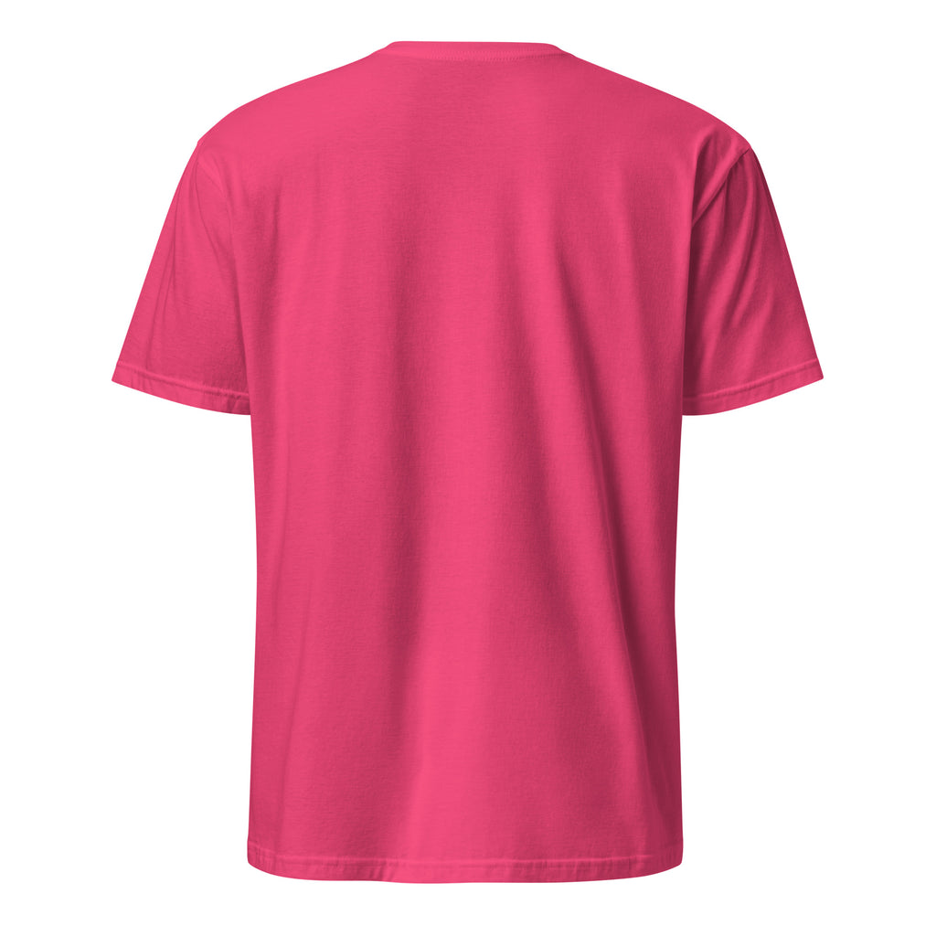 Pink t-shirt on a white background