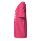 Left view of heliconia t-shirt on a white background