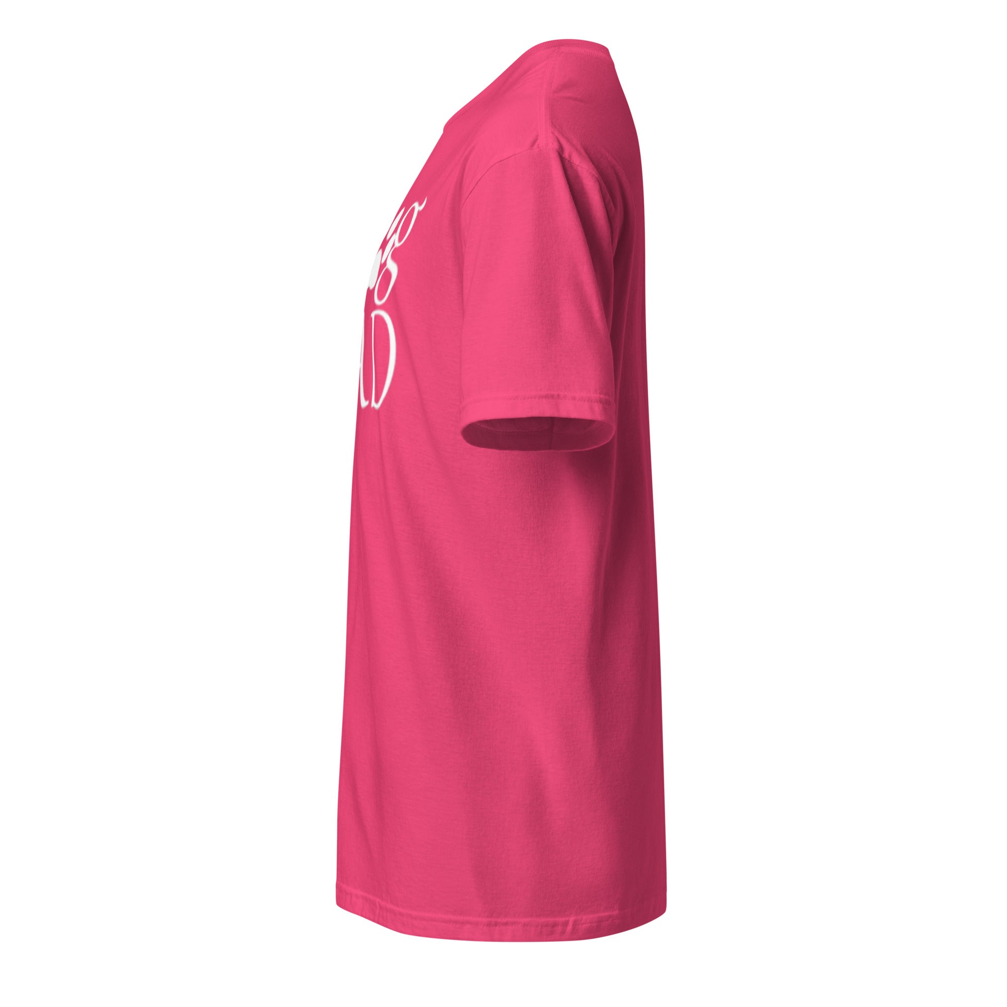 Pink t-shirt left side