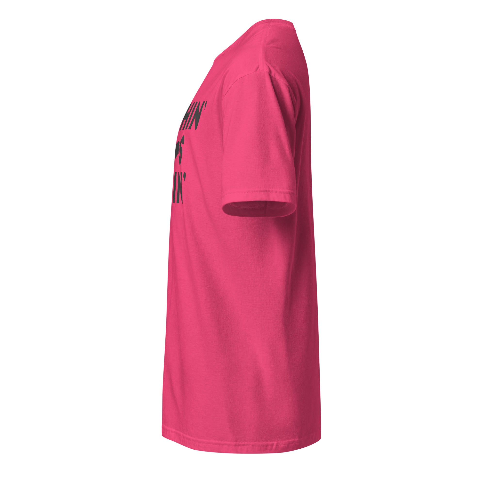 Pink t-shirt left side