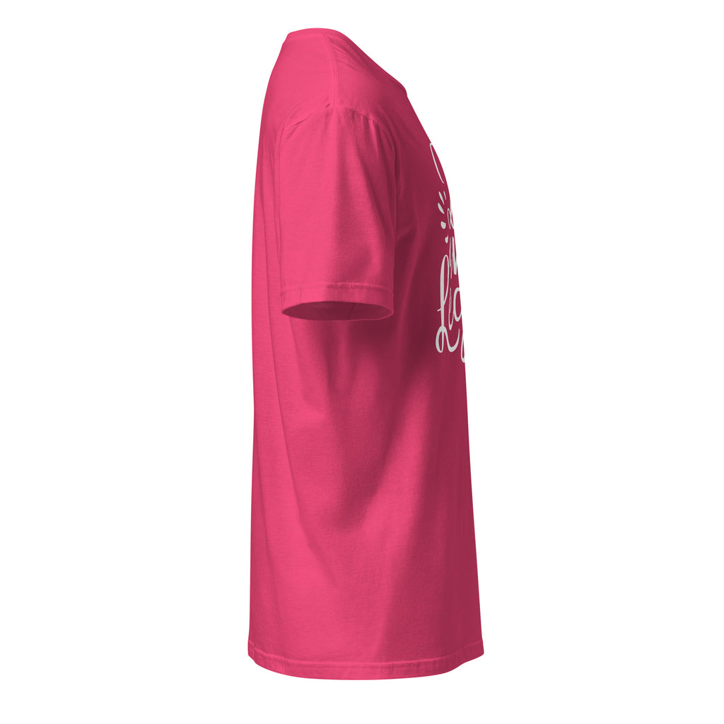 Right view of heliconia t-shirt on a white background