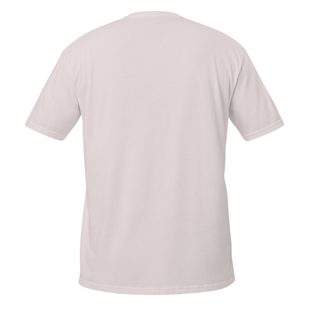Plain light gray t-shirt on a white background