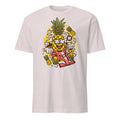 Ice Grey t-shirt with a colorful pineapple graphic design on a white background