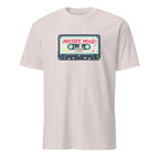 Ice Grey t-shirt with a colorful cassette tape graphic and 'Mixtape Mood' text on a white background
