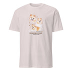 Light Grey t-shirt with Pomeranian dog illustration and If It's Not A Pomeranian It's Just A Dog T-shirt on a white background