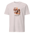 Light Grey t-shirt with Lhasa Apso dog illustration and If It's Not A Lhasa Apso It's Just A Dog T-shirt on a white background