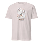 Light Grey t-shirt with Maltese graphic and If It's Not A Maltese It's Just A Dog text on a white 