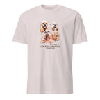 Light Grey t-shirt with Cocker Spaniel graphic and If It's Not A Cocker Spaniel It's Just A Dog text on a white 