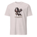 Light Grey t-shirt with English Springer Spaniel graphic and If It's Not A English Springer Spaniel It's Just A Dog text on a white background
