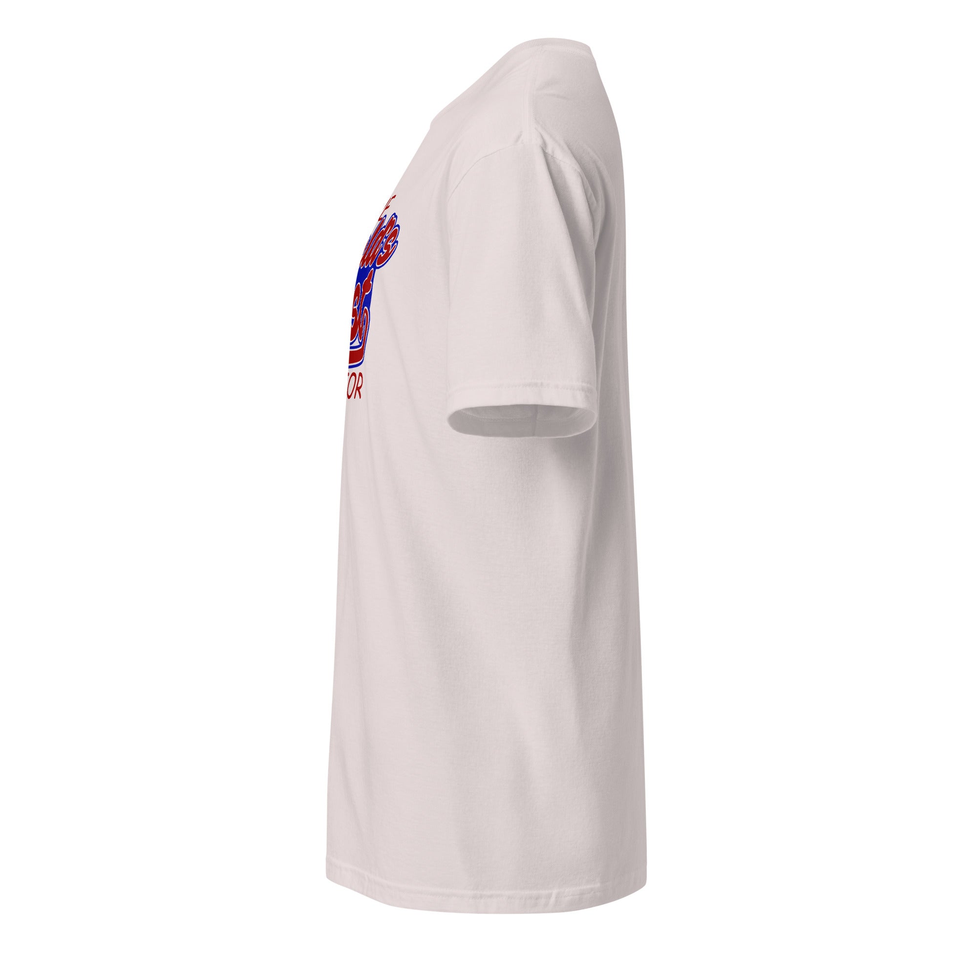 Ice Grey Plain t-shirt left side on a white background