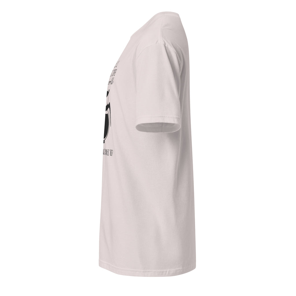 Plain Ice Grey t-shirt left side on a white background