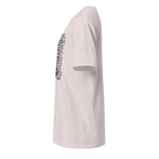 Left view of a Plain ice grey t-shirt on a white background