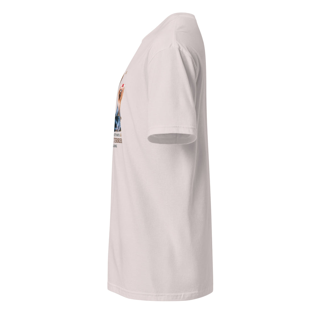 Light gray t-shirt left side against a white background