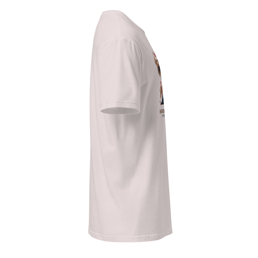 White t-shirt right side against a white background