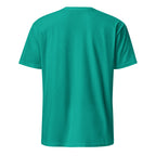 Green t-shirt on a white background
